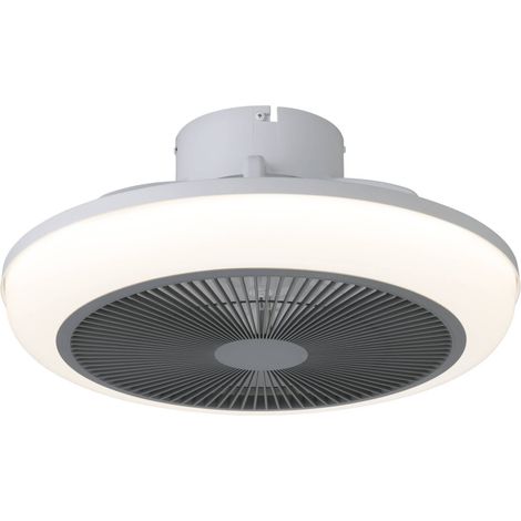 Eglo Deckenleuchte mit Ventilator Sayulita Ø 46 cm 12 W weiß matt Deckenlampen & Kronleuchter