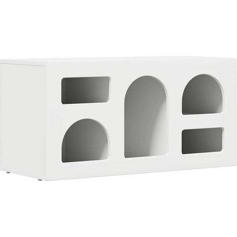 Maison Exclusive - Mobile TV Bianco 80 x 35 x 40 cm Legno multistrato
