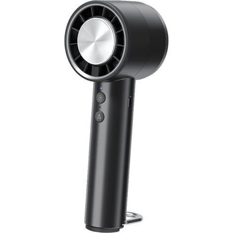 Mini ventilador portátil con función de compresa fría y gancho en D, recargable con 5 velocidades, 1765 cm (1/4)