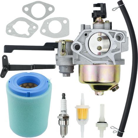 Kit de carburador para motor Kohler CH440 de 420 cc y 14 HP - Reemplaza las referencias 17 853 113-S, 17 853 53-S y 17 853 96-S - Kit completo con juntas, filtro de combustible y manguera. (1/4)