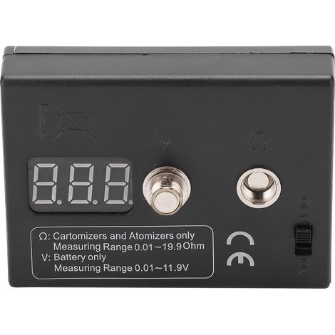 Testeur de résistance OHM 0.01-20Ω 3V pour atomiseur DIY, multimètre de bobine et fil de bricolage (1/5)
