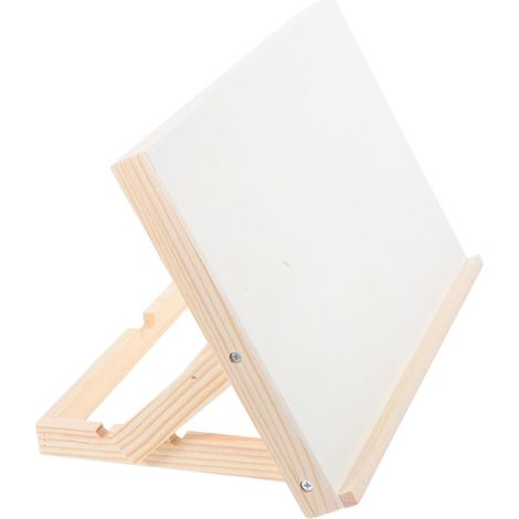Chevalet de Peinture D'art en Bois Portable Trois Hauteurs Réglables et Plan Incliné, pour Bureau ou Domicile, Stable et Pliable pour Artistes et Étudiants (1/5)