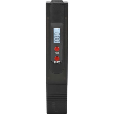 Stylo testeur TDS noir, mesureur de qualité d'eau à double bouton rétroéclairé, détecteur de pureté (livré sans pile). (1/5)