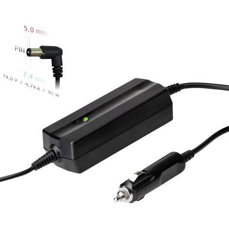 Adattatore per auto Akyga AK-ND-32 per laptop HP 19V 4.74A 90W 7.4 x 5.0 mm + pin
