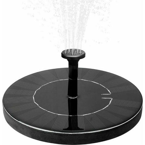 Solarbrunnen mit 1,5-W-Akku, Gartenbrunnen, Wasserbrunnen, Gartendekoration, Mini-Wasserpumpe, Solarpumpe mit Akku, Teichpumpe, modernes Gartenbrunnen-Set (1/5)