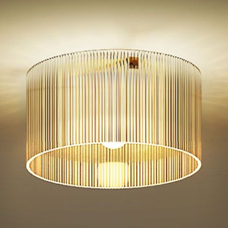 Pair Plafonnier LED 40W base E27 moderne pour salon, couloir, salle à manger, cuisine, transparent (1/5)