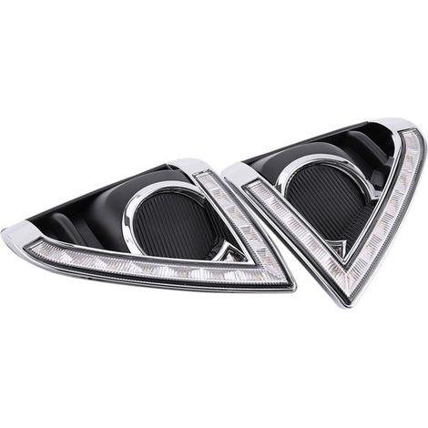 1 pair of LED daytime running lights suitable for 2014-2015 Toyota Yaris and Passat models. (1/4)