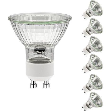 Bombillas halógenas GU10 de 35 W, bombillas GU10 regulables, bombillas halógenas GU10 de luz blanca cálida de 2700 K, bombilla halógena de 230 V y 35 W, reflector halógeno de 50 x 53 mm, bombillas hal (1/5)