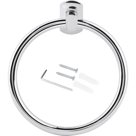 Anillo para toallas de acero inoxidable, soporte para toallas de pared para accesorios de baño del hogar, diseño que ahorra espacio con una configuración práctica, adecuado para