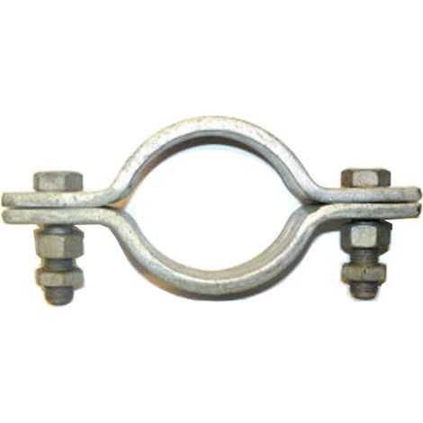 Heavy Duty 2 bolt pipe clip 169 mm ID (150 mm NB/168 mm OD Pipe ) Galvanised (1/2)