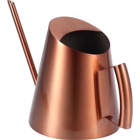 Regadera de acero inoxidable para plantas de jardín e interior, color bronce, 1500 ml. (1/5)