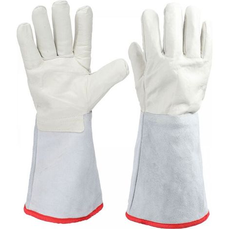 45cm long cryogenic LNG liquid nitrogen processing protective glove work cryo gloves (1/5)