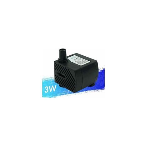 Pompe pour aquarium ultra-silencieuse (180L/H) 3W – Débit max pour bassins et fontaines – Protection IPX8 (1/5)
