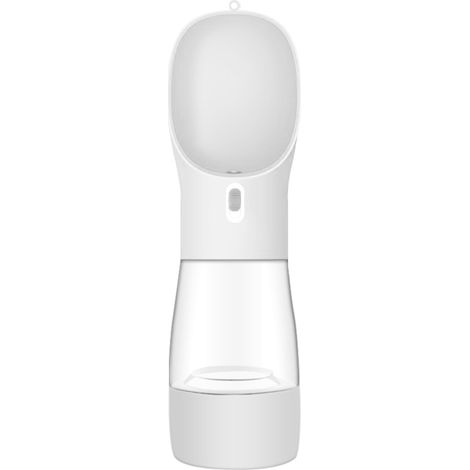 Bouteille d'eau + gamelle portable pour chien, chat, animal de compagnie parfait pour les voyages : bouteille distributeur d'eau 2 en 1 + distributeur d'eau de nourriture sèche bouteille d'eau + gamel (1/2)
