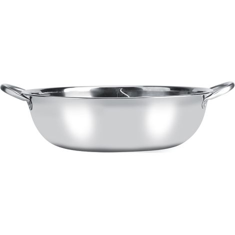 Marmite double saveur en acier inoxydable de 27 cm pour plaques à induction