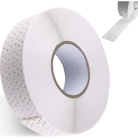 Ruban adhésif pour plaques de plâtre, 5 cm x 40 m, avec protection des bords, très flexible et réutilisable, 1 rouleau de ruban PVC de haute qualité (1/5)