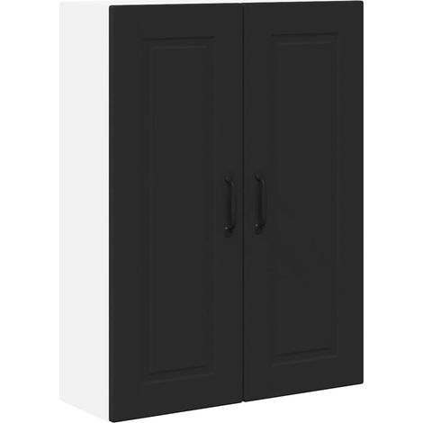 Meuble mural de cuisine,Armoire de cuisine Noir 60 x 31 x 80 cm Bois d'ingénierie CFW76321 (1/5)