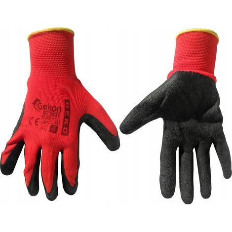 Gants de protection Geko taille 8/latex rouge/(12/240) (1/3)