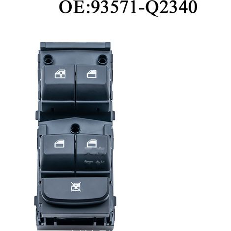 93571-Q2340 is a switch for the front left window regulator of a Kia Sportage.