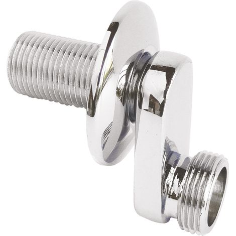 Raccord mural contre coudé M12/17 - M20/27 32mm rosace (1/4)