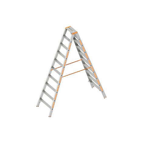 Layher  Scala a libro a gradini  salita su ambo i lati  2 x 10