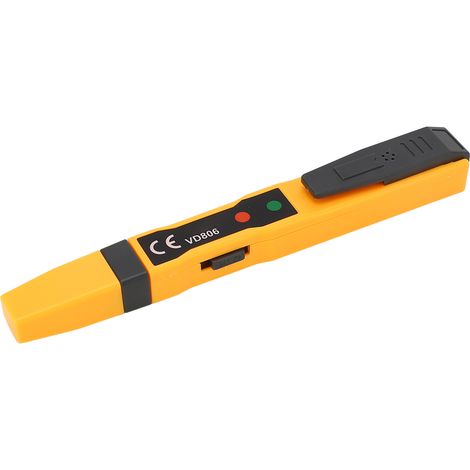 Testeur de tension sans contact, stylo détecteur, outil de test de circuit alternatif avec alarme sonore et lumineuse. (1/5)