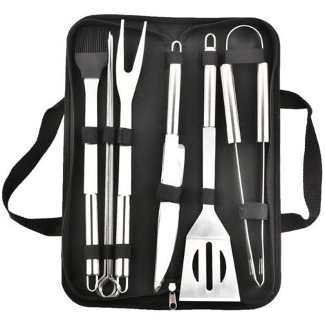 Ustensiles de barbecue en acier inoxydable, fourchettes professionnelles pour barbecue, résistant à la chaleur (1/5)