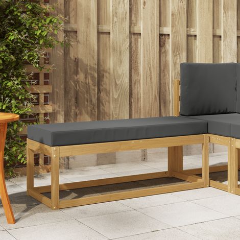 Maison Exclusive - Outdoor Hocker Bank Weiß 115 x 43 x 45 cm Mass (1/4)