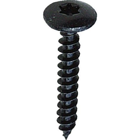 Vis de peinture en acier zingué noir en étoile 7x30mm boîte de 100 pièces - Rocket