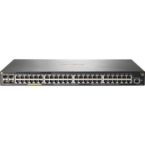 Aruba 2930F 48G PoE+ 4SFP+ Géré L3 Gigabit Ethernet (10/100/1000) Connexion Ethernet, supportant l'alimentation via ce port (PoE) 1U Gris