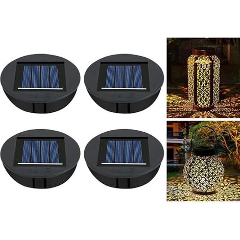 Replacement Solar Lights, Solar Panel Lantern Cover Replacement, Lamp for Lantern, 8 cm, Outdoor Decoration (1/5)