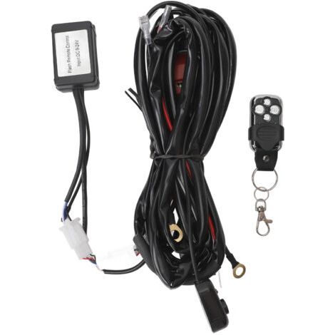 Kit de Faisceau de Câblage à Distance 16 AWG DC12 V, Solution de Câblage de Contrôle 40 A 9,84 Pieds pour Barres Lumineuses LED, Lampes de Travail Stroboscopiques Clignotantes,. (1/5)