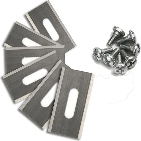 Paquete de 30 cuchillas de acero inoxidable para desbrozadora Husavarna de 35,8 x 18,5 x 0,65 mm (plateadas) (1/3)