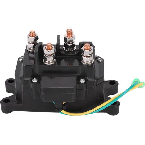 Contacteur relais électromagnétique polyvalent 12V pour treuil ATV UTV marine 63070 (1/5)