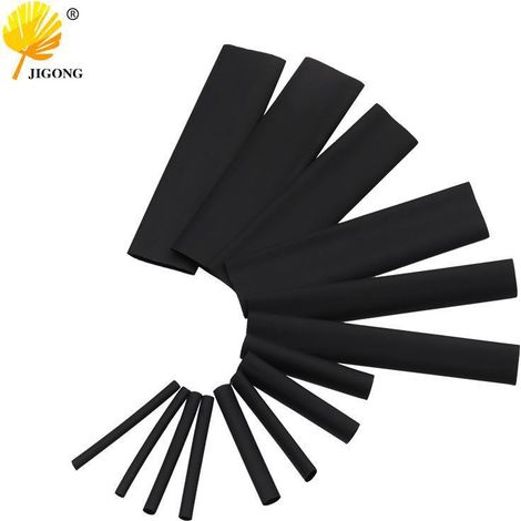 Kit de 127 gaines thermorétractables, gaines thermorétractables écologiques, gaines de protection pour câbles électriques, combinaison de gaines thermorétractables pour usage domestique (1/5)