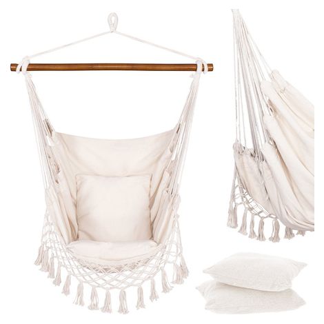 Hammock brasiliano con frange e cuscini impermeabilizzati (1/5)