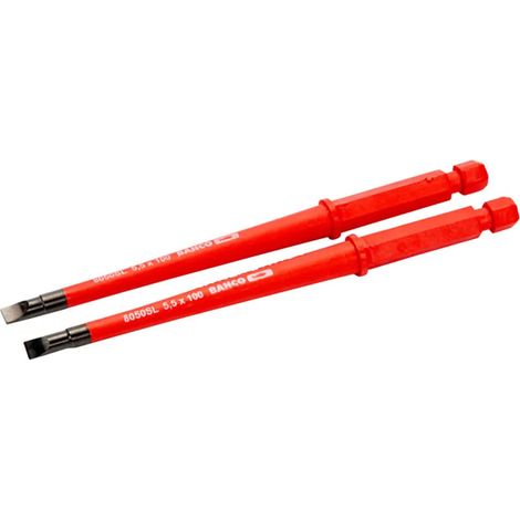 Lame de tournevis interchangeable Bahco isolée 0,5 mm 2 pièces