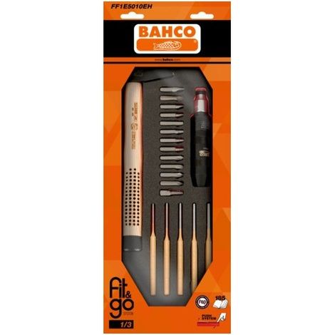 BAHCO - Module 1/3, marteau/chasse-goupilles/Tvis à frapper - 23 pc emballage individuel
