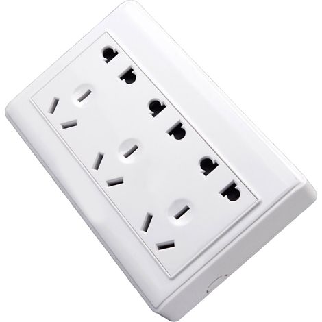 Prise électrique domestique ultra-mince pour PC, prise murale ignifugée à 15 trous (1/5)