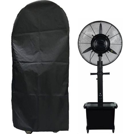 Housse de ventilateur de sol extérieur 210D - Solution peu encombrante, adaptée à la taille S 60 x 28 x 155 cm (1/4)