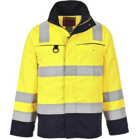 Chaqueta de alta visibilidad Multi-Norm para protección industrial - Amarillo Marino - Talla XXXL