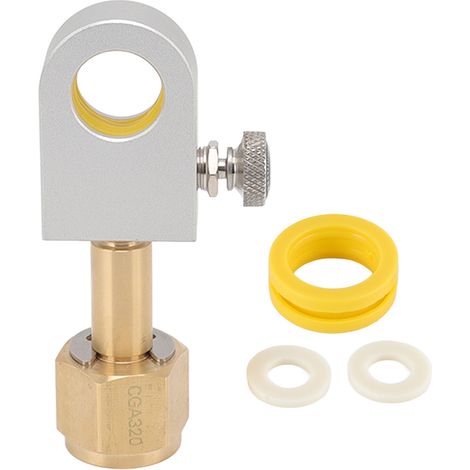 Adaptateur recharge CO₂ pour machine soda Art DUO Terra CGA320 cuivre connecteur rapide bouteille cylindre (1/5)