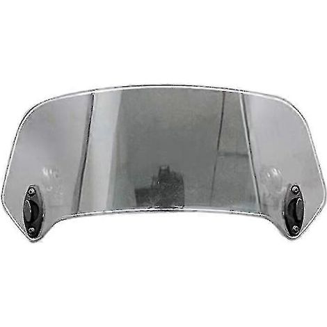 Déflecteur de pare-brise universel pour moto avec clip réglable, gris - Bon (1/5)