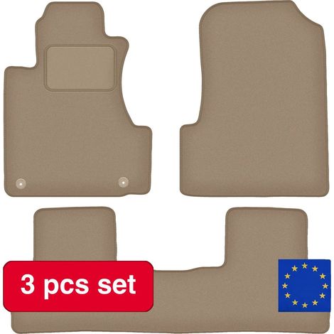 Tapis de sol, sur mesure pour SUV compact III, protection durable, Beige (1/5)