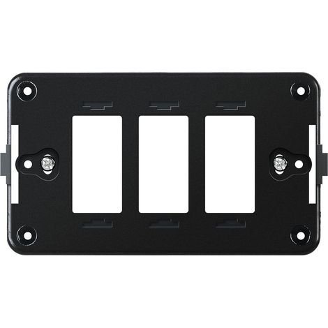 Supporto Placca Per Cassetta Rettangolare 3 posti Compatibile Magic Bticino Tici (1/2)