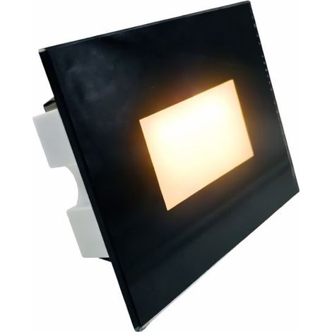 Segnapasso in vetro LED Nero da Incasso 503 IP65 4W CCT 3000K 4000K 6500K Alluminio luce frontale opaco per esterni interni 220V design moderno
