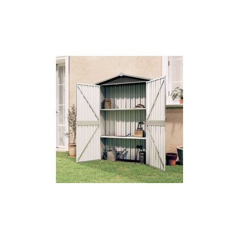 Abri de jardin Anthracite 116x45x175 Acier galvanisé (1/5)