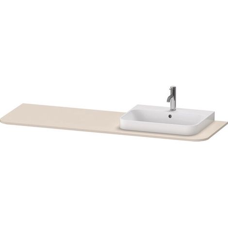 DURAVIT HP031HR8383 Happy D.2+ plan vasque, 1600x550x16 mm, taupe