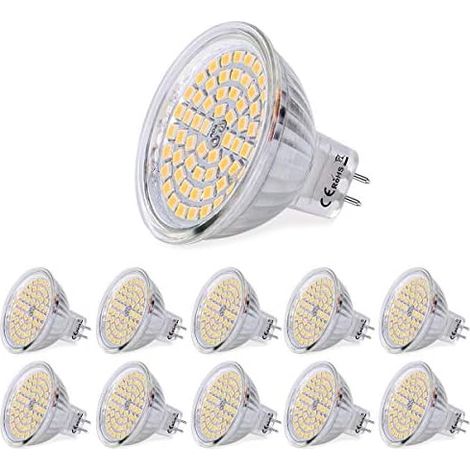 GU5.3 LED-Lampe, MR16 LED 12 V 3 W, entspricht 30 W Halogenlampe, Warmweiß 3000 K, nicht dimmbare LED-Spotlampen, 10er-Pack (1/5)