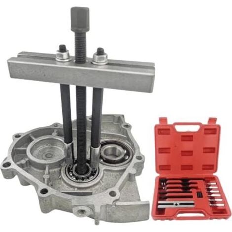 Kit di 13 pezzi per la rimozione di cuscinetti – Acciaio annerito per la protezione dalla corrosione – Per cuscinetti ISO 6004-6010 – Valigetta sagomata inclusa (1/5)